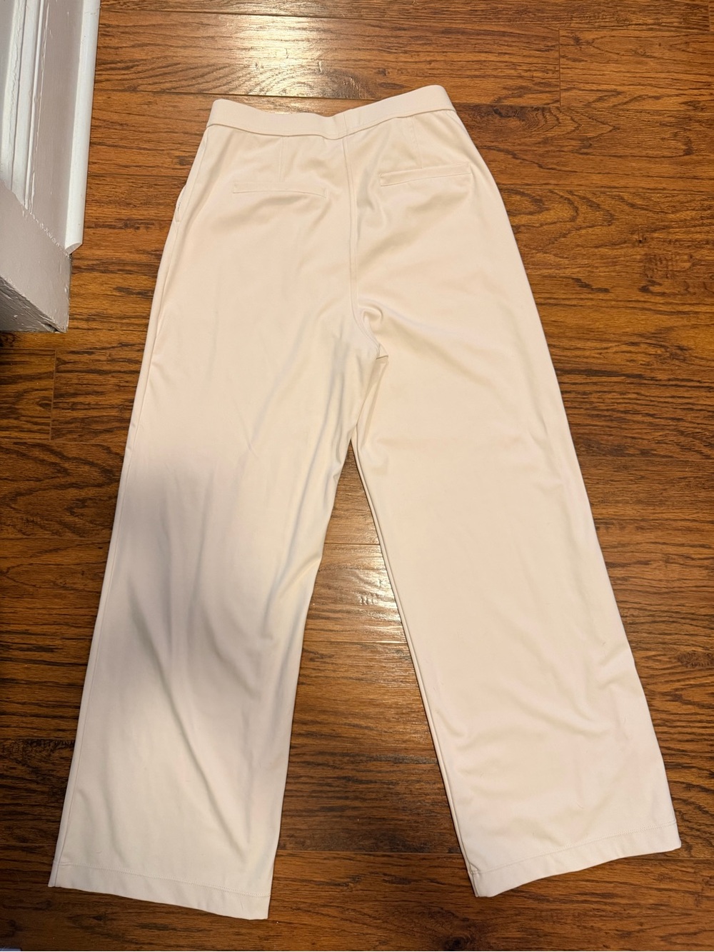 M Halara Flex DayStretch High Waisted Pocket Straight Leg Work Pants in oat milk - Picture 3 of 5